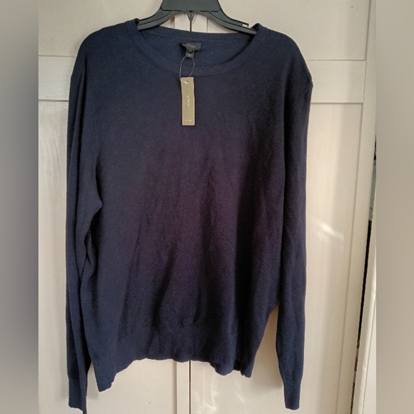 NWT J Crew Navy Blue Henley - Picture 1 of 4
